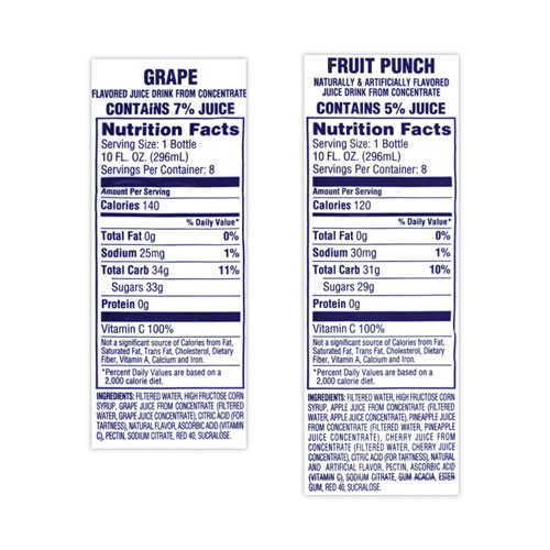 Image of Welch'S® Fruit Juice Variety Pack, Fruit Punch, Grape, And Orange Pineapple, 10 Oz Bottles, 24/Carton, Ships In 1-3 Business Days