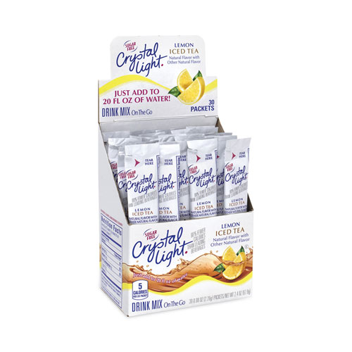 On-The-Go Sugar-Free Drink Mix, Iced Tea, 0.12 oz Single-Serving Tubes, 30/Pack, 2 Packs/Box, Delivered in 1-4 Business Days