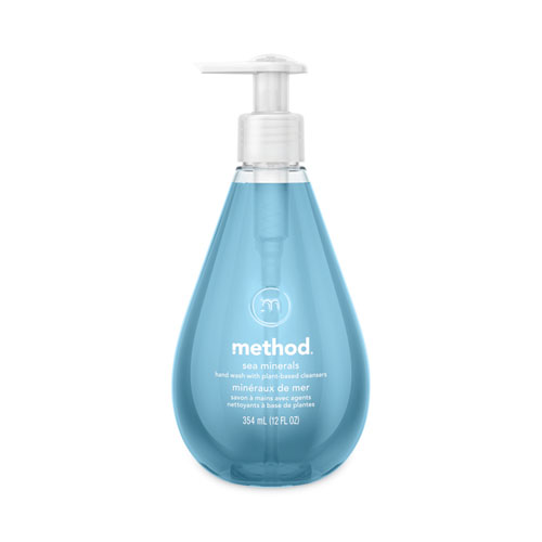 Method® Gel Hand Wash, Sea Minerals, 12 Oz Pump Bottle, 6/Carton