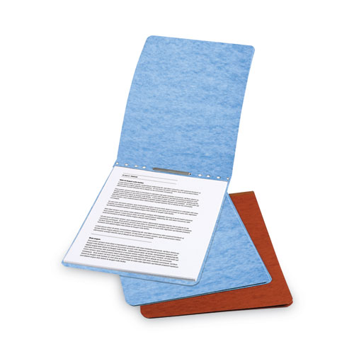Image of Acco Presstex Report Cover With Tyvek Reinforced Hinge, Top Bound, Two-Piece Prong Fastener, 2" Capacity, 8.5 X 14, Light Blue
