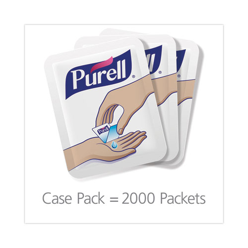 Image of Purell® Single Use Advanced Gel Hand Sanitizer, 1.2 Ml, Packet, Fragrance-Free, 2,000/Carton