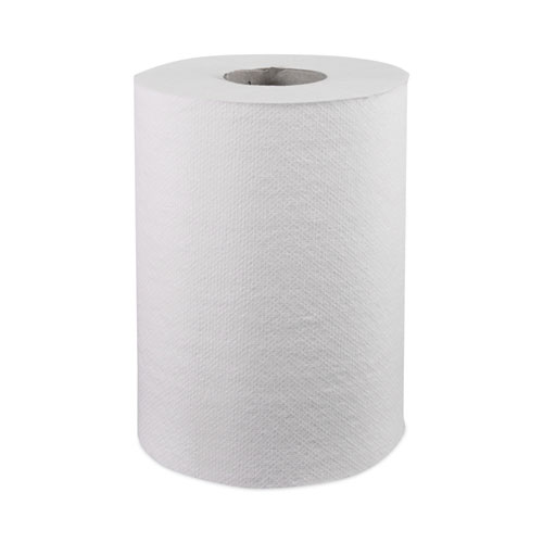 Windsoft® Hardwound Roll Towels, 1-Ply, 8" X 350 Ft, White, 12 Rolls/Carton