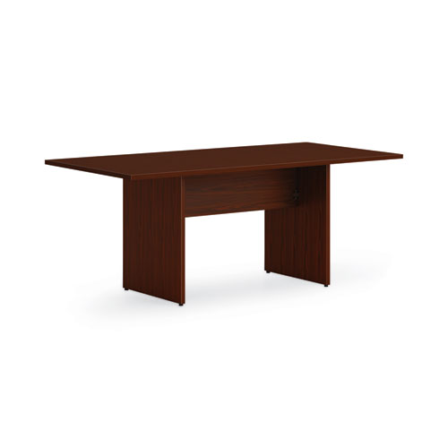Mod Slab Base for 96" Table Tops, Traditional Mahogany