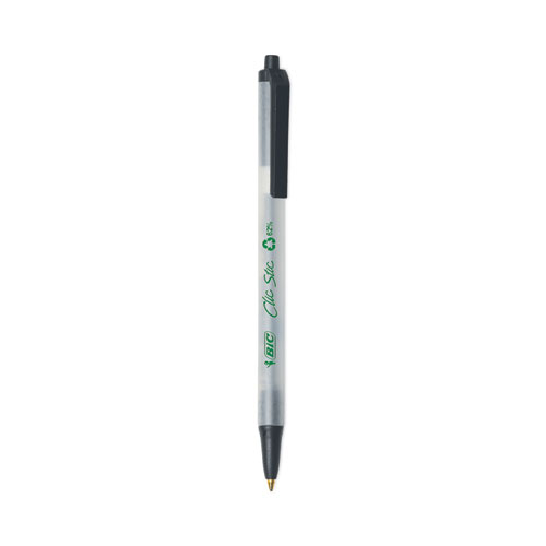 ReVolution Ballpoint Pen, Retractable, Medium 1 mm, Black Ink/Semi-Clear Barrel, 48/Pack