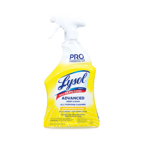 Advanced Deep Clean All Purpose Cleaner, Lemon Breeze, 32 oz Trigger Spray Bottle
