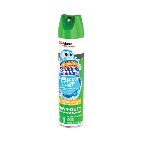 Image of Scrubbing Bubbles® Disinfectant Restroom Cleaner Ii, Rain Shower Scent, 25 Oz Aerosol Spray
