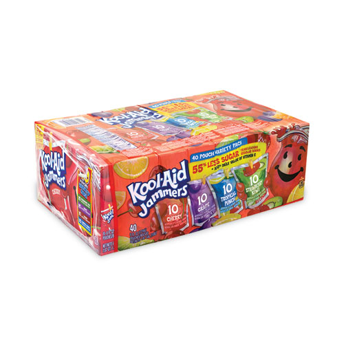 Image of Kool-Aid Jammers Juice Pouch Variety Pack, 6 Oz Pouch, 40/Carton, Ships In 1-3 Business Days