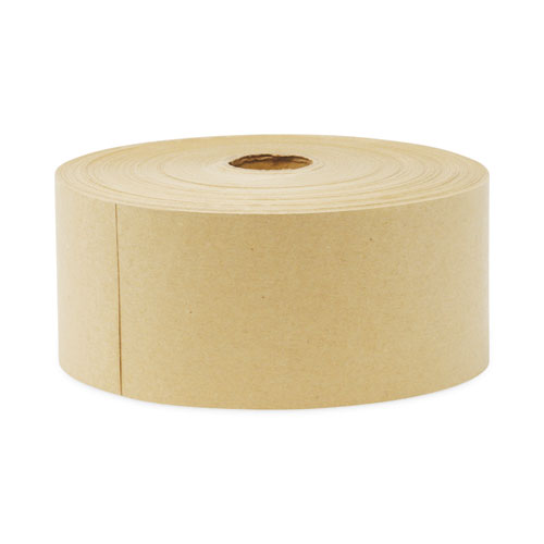 Gummed Kraft Sealing Tape, 3" Core, 3" x 600 ft, Brown, 10/Carton