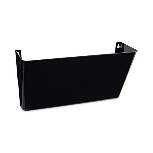 Image of Wall File Pockets, Plastic, Letter Size, 13" x 4.13" x 7", Black