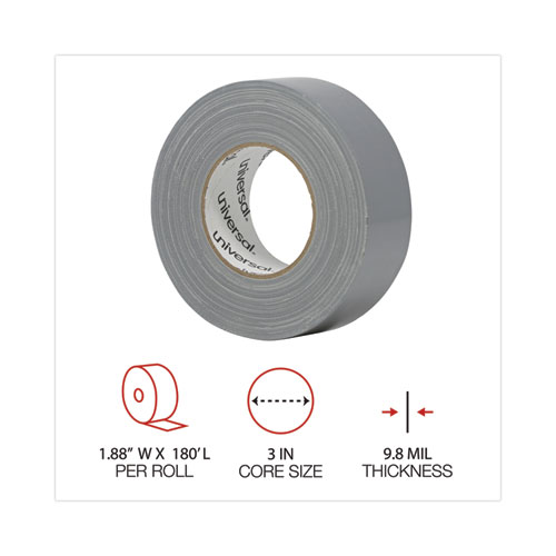 Image of Universal® General-Purpose Duct Tape, 3" Core, 1.88" X 60 Yds, Silver