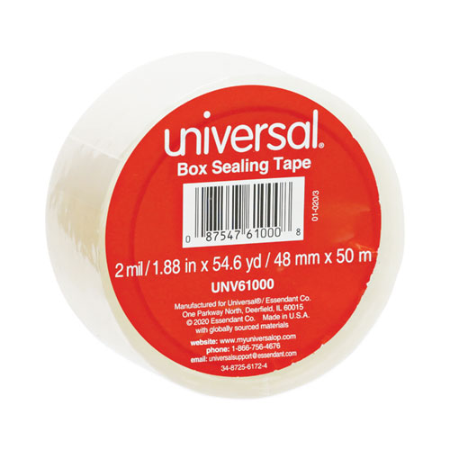 Image of Universal® General-Purpose Box Sealing Tape, 3" Core, 1.88" X 54.6 Yds, Clear