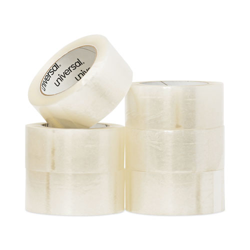 Image of Universal® General-Purpose Box Sealing Tape, 3" Core, 1.88" X 110 Yds, Clear, 6/Pack