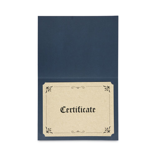 Image of Universal® Certificate/Document Cover, 8.5 X 11; 8 X 10; A4, Navy, 6/Pack