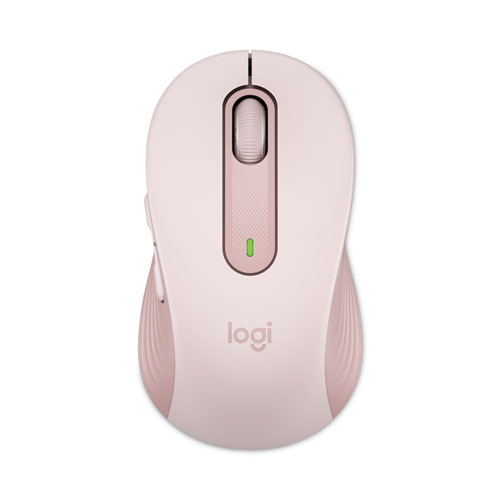 Image of Signature M650 Wireless Mouse, Medium, 2.4 GHz Frequency, 33 ft Wireless Range, Right Hand Use, Rose