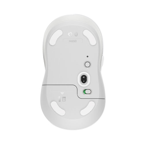 Image of Logitech® Signature M650 For Business Wireless Mouse, Large, 2.4 Ghz Frequency, 33 Ft Wireless Range, Right Hand Use, Off White
