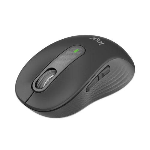 Image of Logitech® Signature M650 Wireless Mouse, Large, 2.4 Ghz Frequency, 33 Ft Wireless Range, Right Hand Use, Graphite