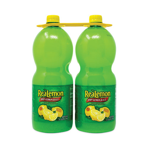 ReaLemon® 100% Lemon Juice from Concentrate, 48 oz Bottle, 2/Pack, Delivered in 1-4 Business Days