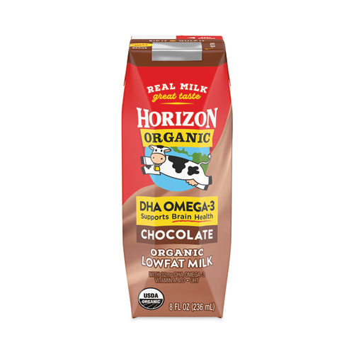 Horizon Organic Low Fat Milk, Chocolate, 8 oz, 18/Carton, Delivered in 1-4 Business Days