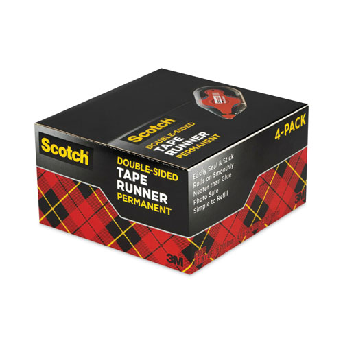 Scotch® Double-Sided Tape Runner Permanent Refill, 1/3 x 49' - Zerbee