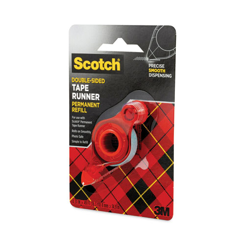 Refill for the Redesigned Scotch 6055 Tape Runner Dispenser, 0.31 x 49 ft,  Dries Clear