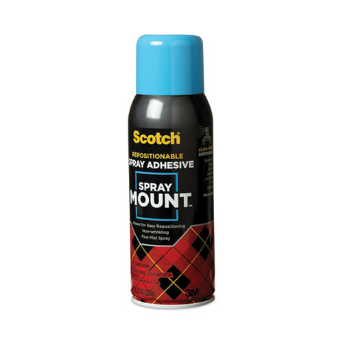 Image of Scotch® Spray Mount Repositionable Adhesive, 10.25 Oz, Dries Clear