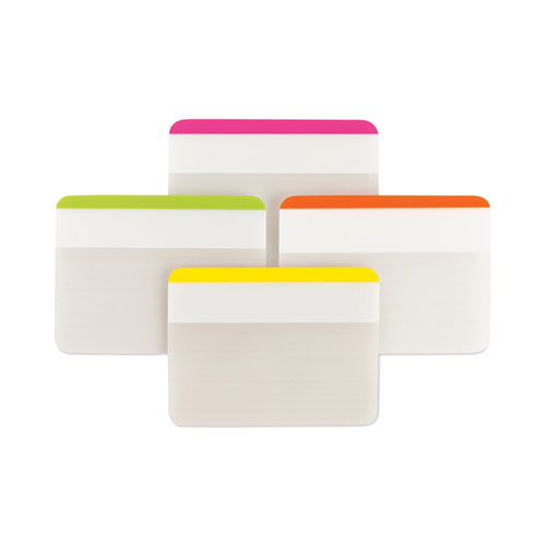 Image of Post-It® Tabs 2" Angled Tabs, Lined, 1/5-Cut, Assorted Brights Colors, 2" Wide, 24/Pack