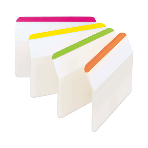 2" Angled Tabs, Lined, 1/5-Cut, Assorted Brights Colors, 2" Wide, 24/Pack