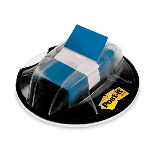 Image of Page Flags in Desk Grip Dispenser, 1 x 1.75, Blue, 200/Dispenser