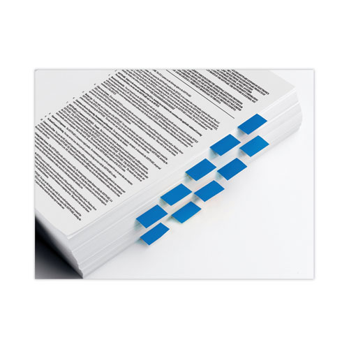 Image of Page Flags in Desk Grip Dispenser, 1 x 1.75, Blue, 200/Dispenser