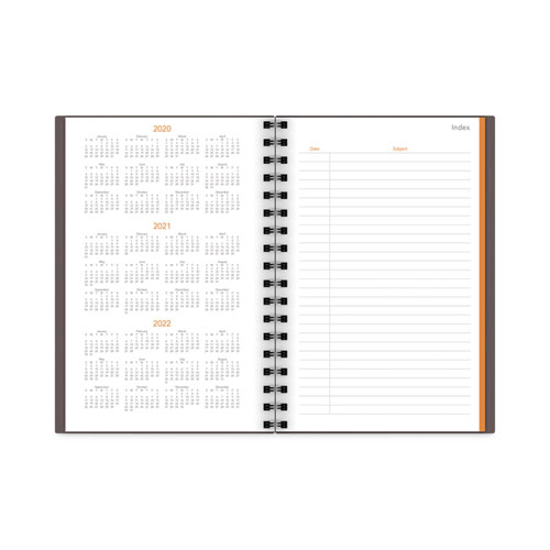 Plan. Write. Remember. Planning Notebook Two Days Per Page , 9 x 6, Gray Cover, Undated