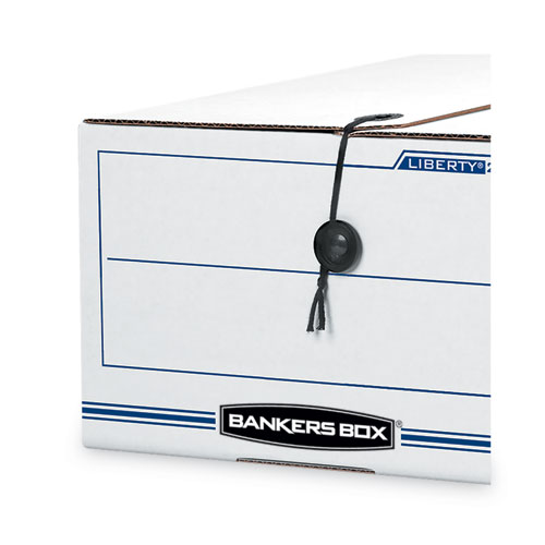 Image of Bankers Box® Stor/File Medium-Duty Strength Storage Boxes, Legal Files, 15.25" X 24.13" X 10.75", Kraft/Green, 12/Carton
