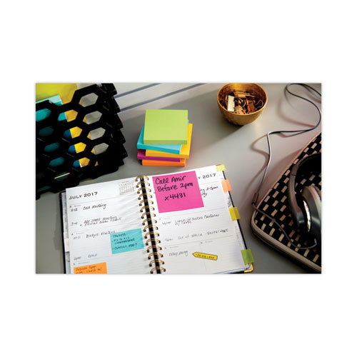 Image of Post-It® Notes Original Pads In Poptimistic Collection Colors, 1.38" X 1.88", 100 Sheets/Pad, 12 Pads/Pack