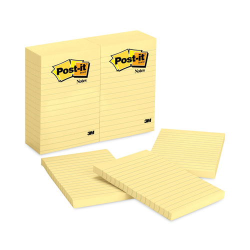 Image of Original Pads in Canary Yellow, Note Ruled, 4" x 6", 100 Sheets/Pad, 12 Pads/Pack
