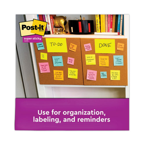 Image of Post-It® Notes Super Sticky Meeting Notes In Energy Boost Collection Colors, 6" X 4", 45 Sheets/Pad, 8 Pads/Pack