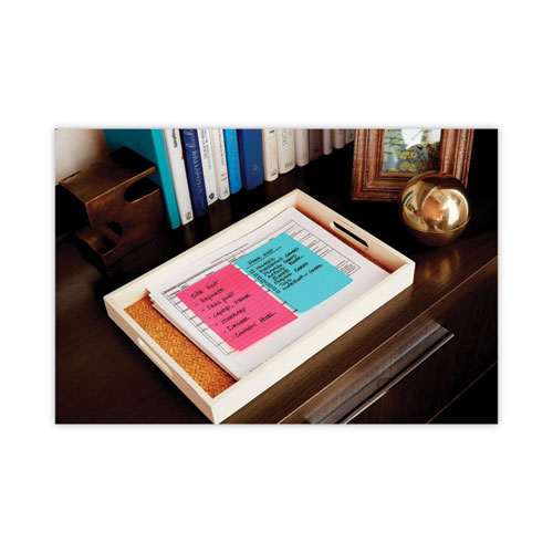 Image of Post-It® Notes Original Pads In Poptimistic Collection Colors, Note Ruled, 4" X 6", 100 Sheets/Pad, 3 Pads/Pack