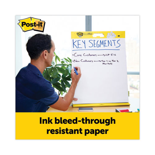 Image of Post-It® Easel Pads Super Sticky Pad Plus Tabletop Easel Pad With Self-Stick Sheets And Dry Erase Board, Unruled, 20 X 23, White, 20 Sheets