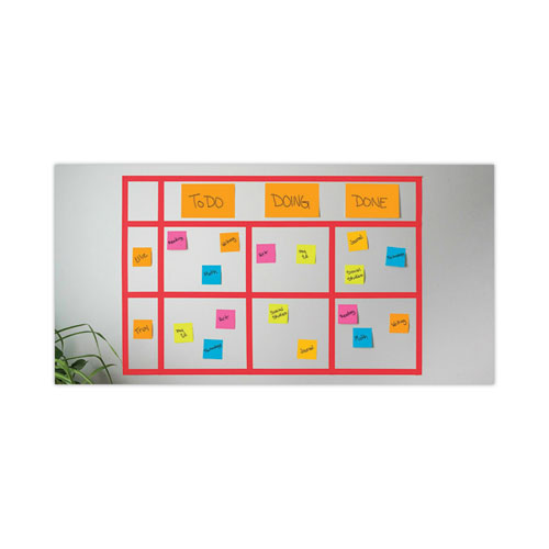Image of Post-It® Notes Super Sticky Meeting Notes In Energy Boost Collection Colors, 8" X 6", 45 Sheets/Pad, 4 Pads/Pack