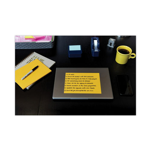 Image of Meeting Notes in Energy Boost Collection Colors, Note Ruled, 8" x 6", 45 Sheets/Pad, 4 Pads/Pack
