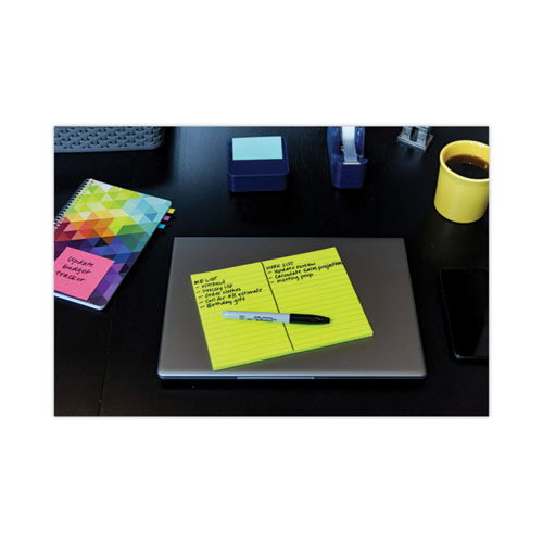 Image of Meeting Notes in Energy Boost Collection Colors, Note Ruled, 8" x 6", 45 Sheets/Pad, 4 Pads/Pack