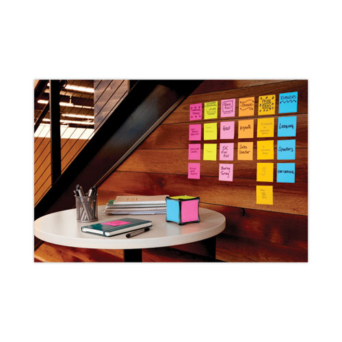 Image of Post-It® Notes Super Sticky Full Stick Notes, 3" X 3", Electric Yellow, 25 Sheets/Pad, 12 Pads/Pack