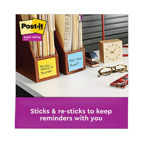 Image of Post-It® Dispenser Notes Super Sticky Pop-Up 3 X 3 Note Refill, 3" X 3", Playful Primaries Collection Colors, 90 Sheets/Pad, 6 Pads/Pack