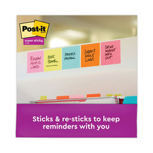 Image of Post-It® Dispenser Notes Super Sticky Pop-Up 3 X 3 Note Refill Cabinet Pack, 3" X 3", Supernova Neons Collection Colors, 100 Sheets/Pad, 18 Pads/Pack