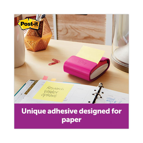 Image of Post-It® Dispenser Notes Original Pop-Up Notes Value Pack, 3 X 3, (14) Canary Yellow, (4) Poptimistic Collection Colors, 100 Sheets/Pad, 18 Pads/Pack