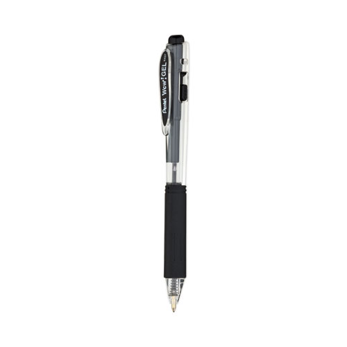 Pentel Sparkle Pop Metallic Gel Pen, Stick, Bold 1 mm, Assorted Ink Colors, Clear Barrel, 8/Pack