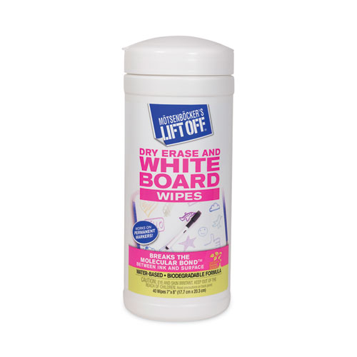Dry+Erase+Cleaner+Wipes%2C+7+x+12%2C+40%2FCanister