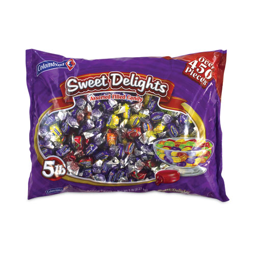 Image of Colombina Fancy Filled Hard Candy Assortment, Variety, 5 Lb Bag, Approx. 420 Pieces, Ships In 1-3 Business Days
