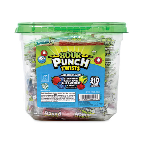 Twists, Variety, 2.59 lb Tub, Approx. 210 Pieces, Ships in 1-3 Business Days