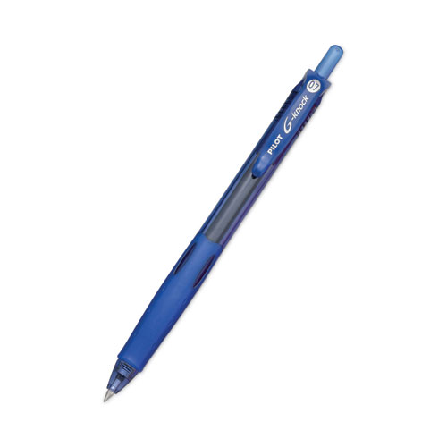 Image of Pilot® G-Knock Begreen Gel Pen, Retractable, Fine 0.7 Mm, Blue Ink, Blue Barrel, Dozen