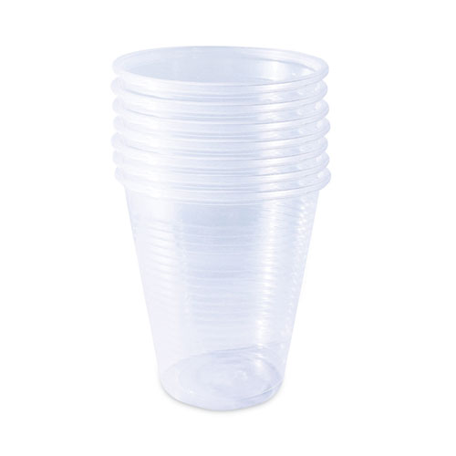 Plastic Cold Cups, 12 oz, Translucent, 1,000/Carton