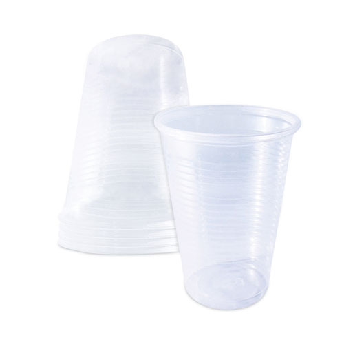 Image of Plastifar Plastic Cold Cups, 3 Oz, Translucent, 2,400/Carton